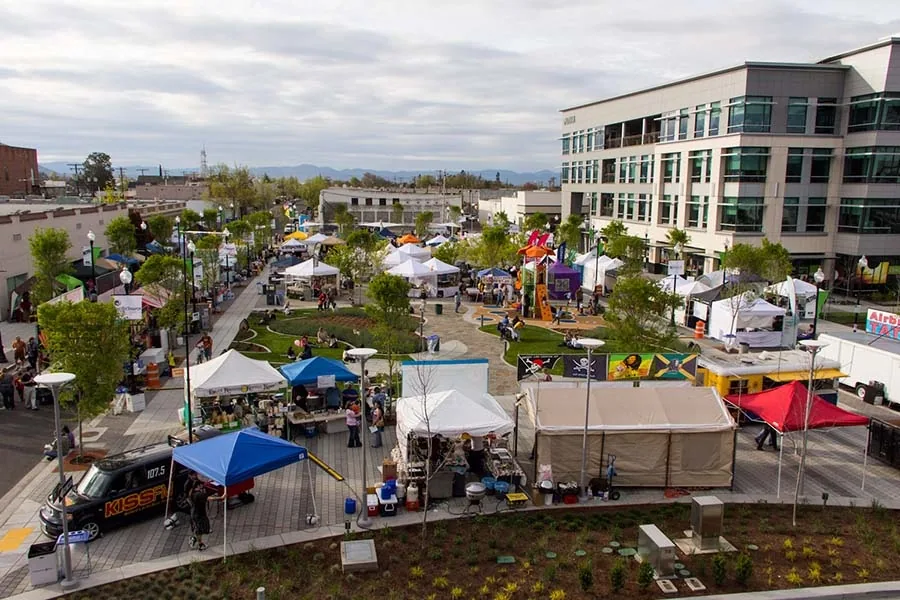 Downtown Medford market day