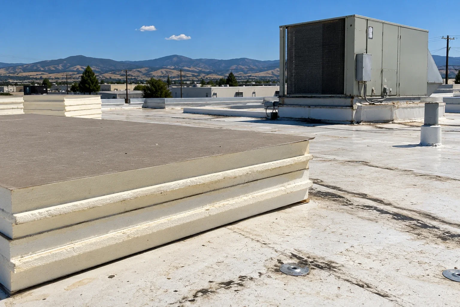 insulation and cover board
